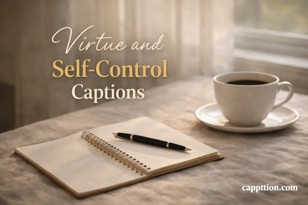 Virtue and Self-Control Captions