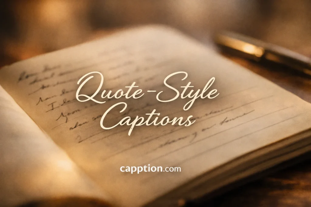 Quote-Style Captions