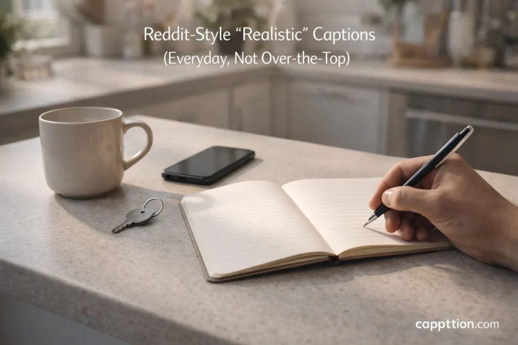 Reddit-Style “Realistic” Captions (Everyday, Not Over-the-Top)