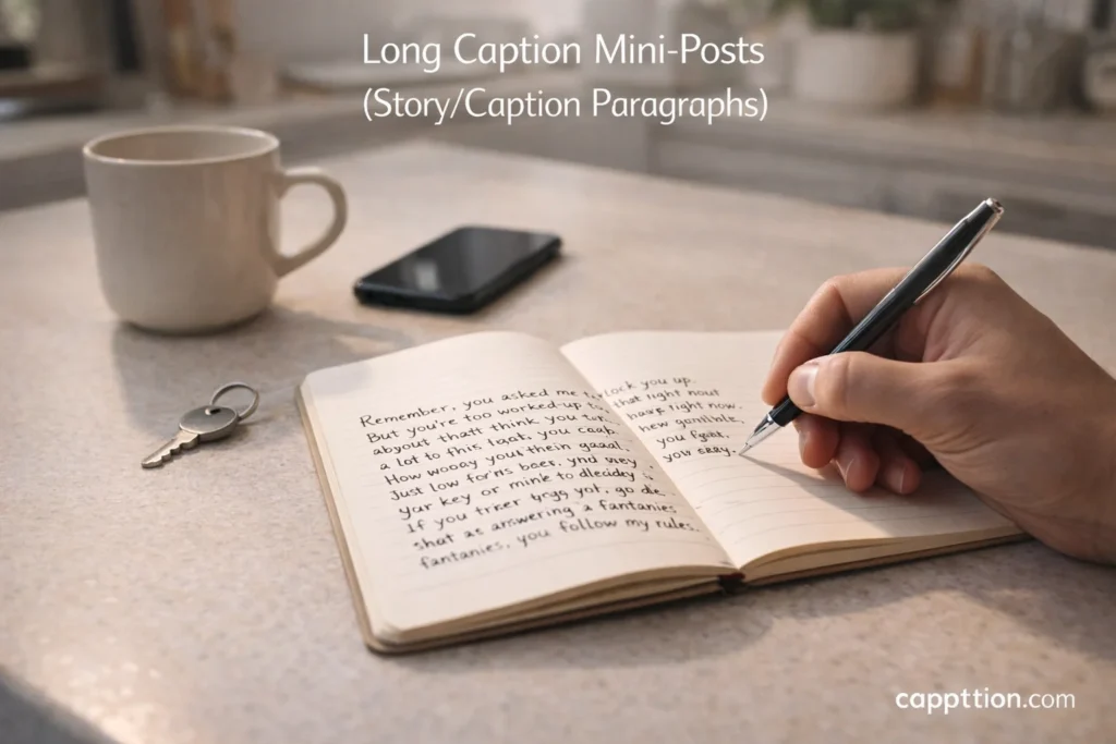 Long Caption Mini-Posts (Story/Caption Paragraphs)