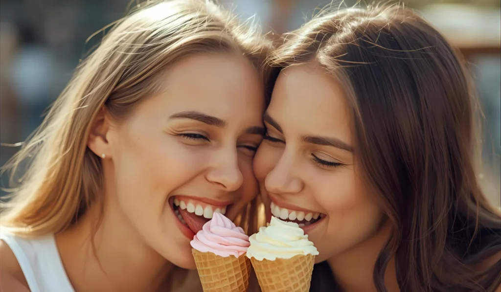 Caption on Ice Cream