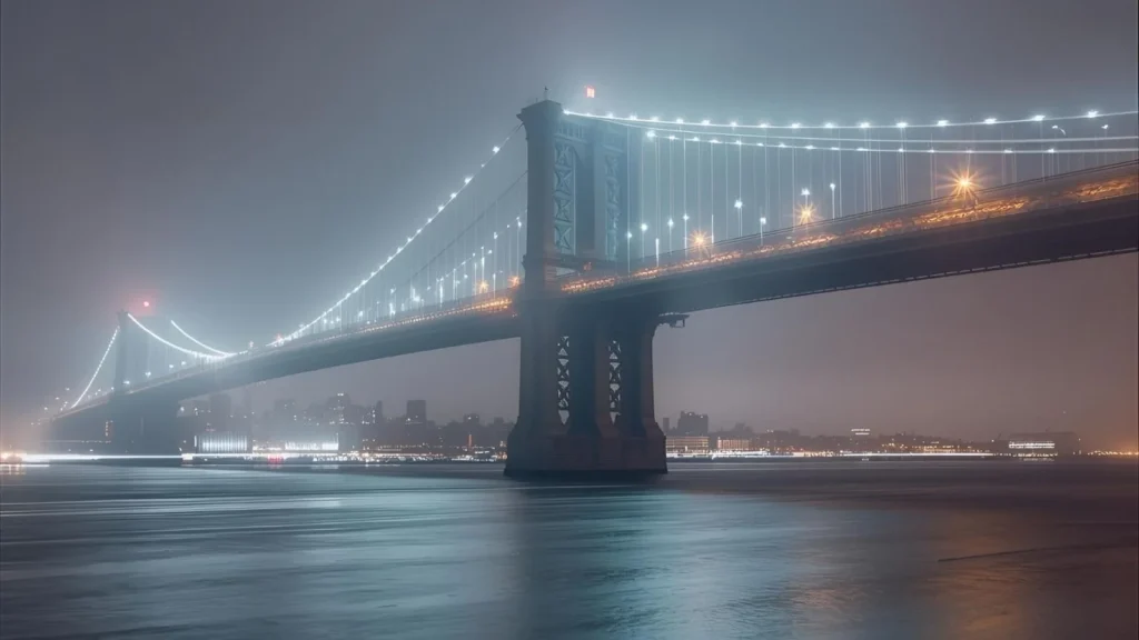 Brooklyn Bridge Instagram Captions at Night