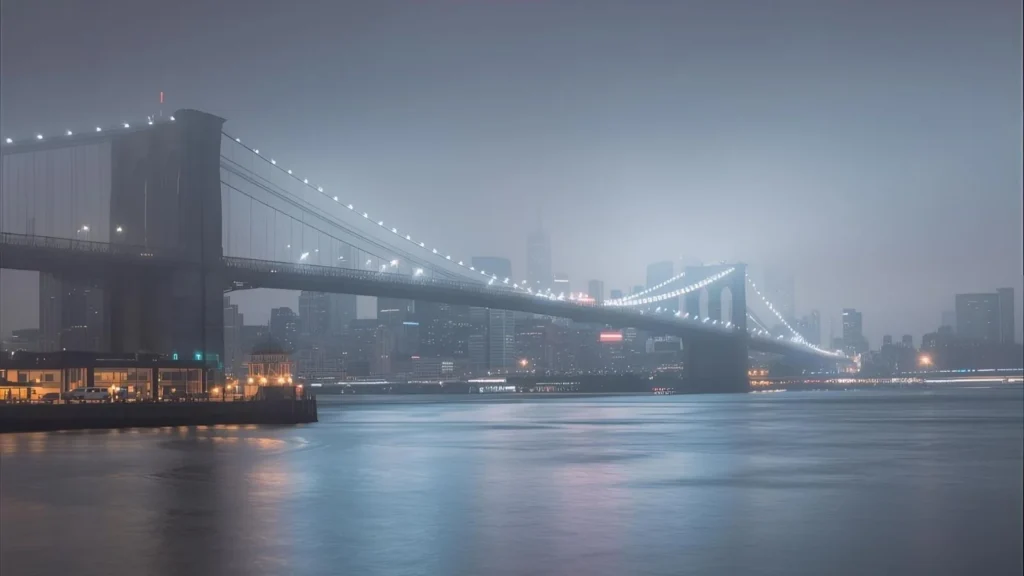 Brooklyn Bridge Instagram Captions at Night