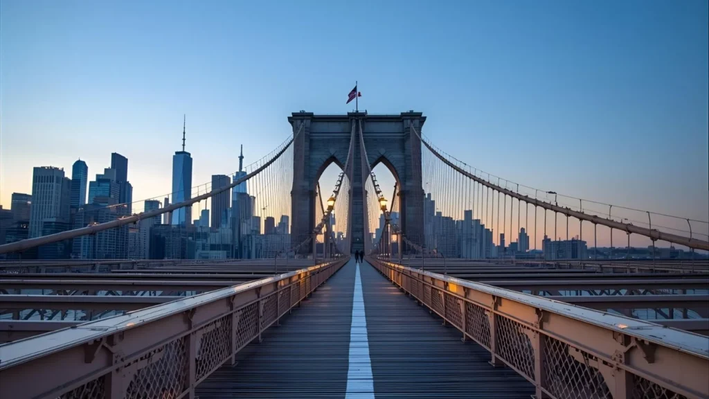 Brooklyn Bridge Instagram Captions at Night