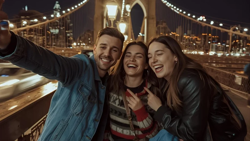 brooklyn bridge instagram captions at night