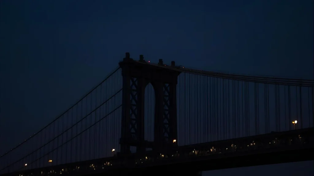 brooklyn bridge instagram captions at night