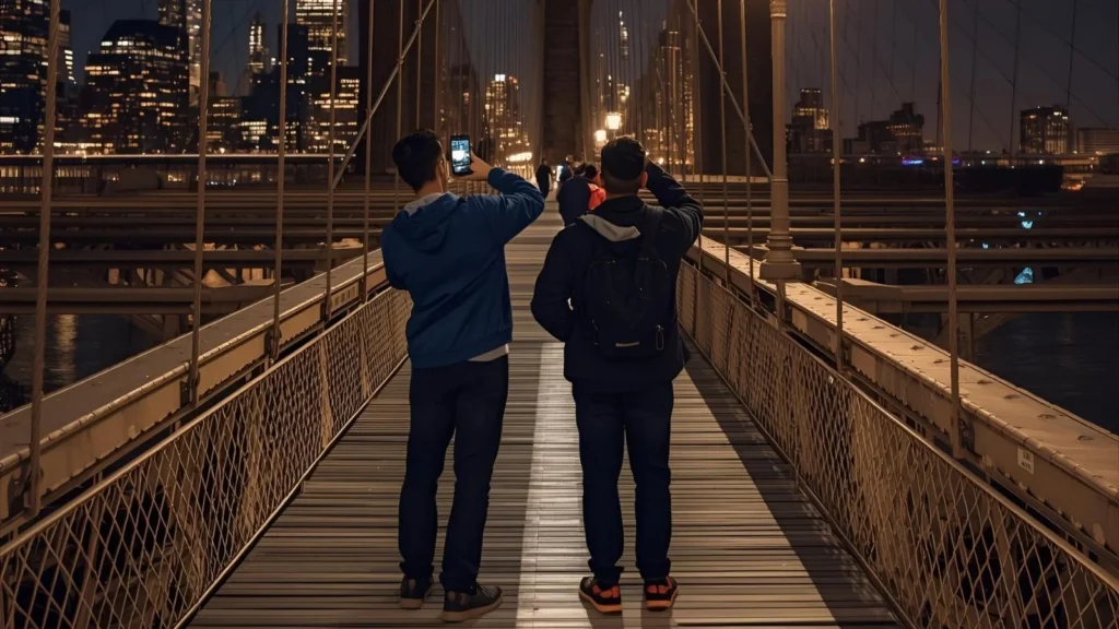 brooklyn bridge instagram captions at night