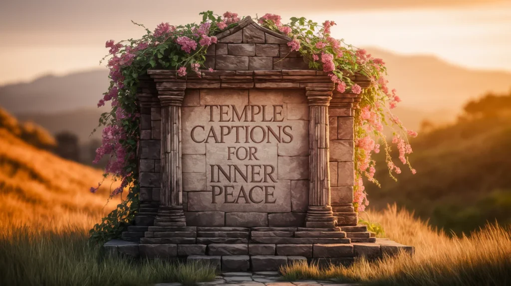 Temple Captions For Inner Peace
