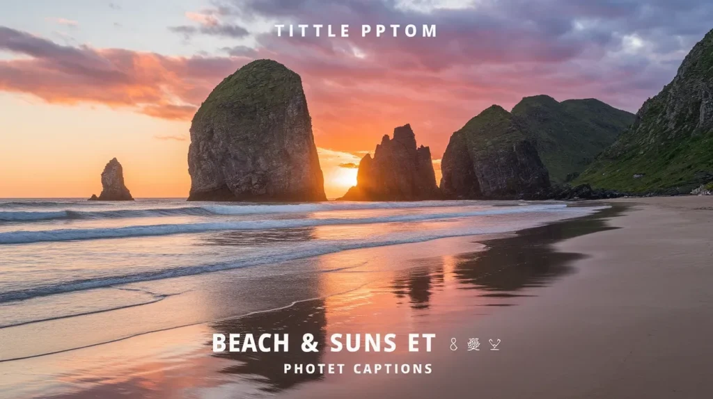 Beach & Sunset Captions 🌅