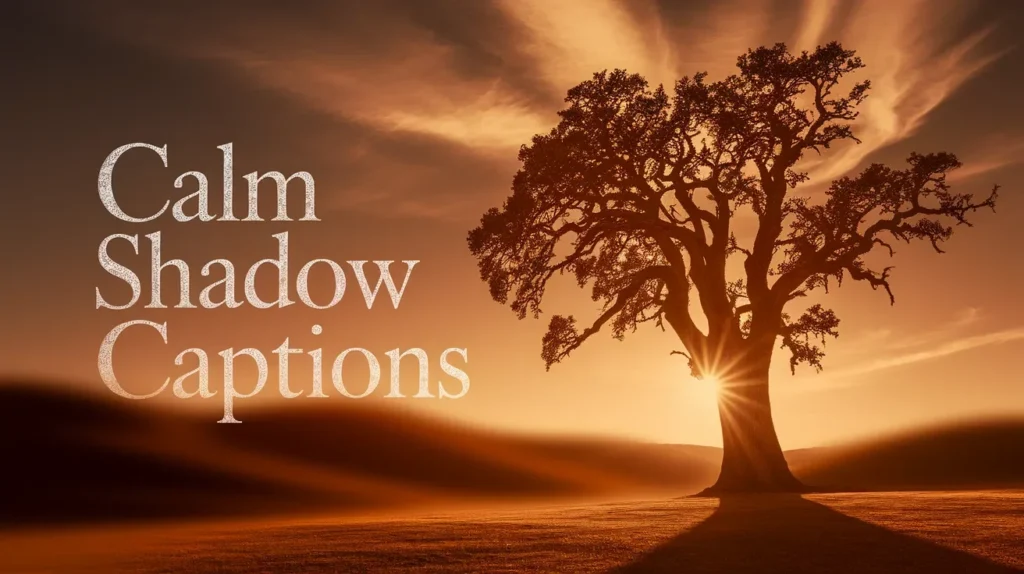 Calm Shadow Captions