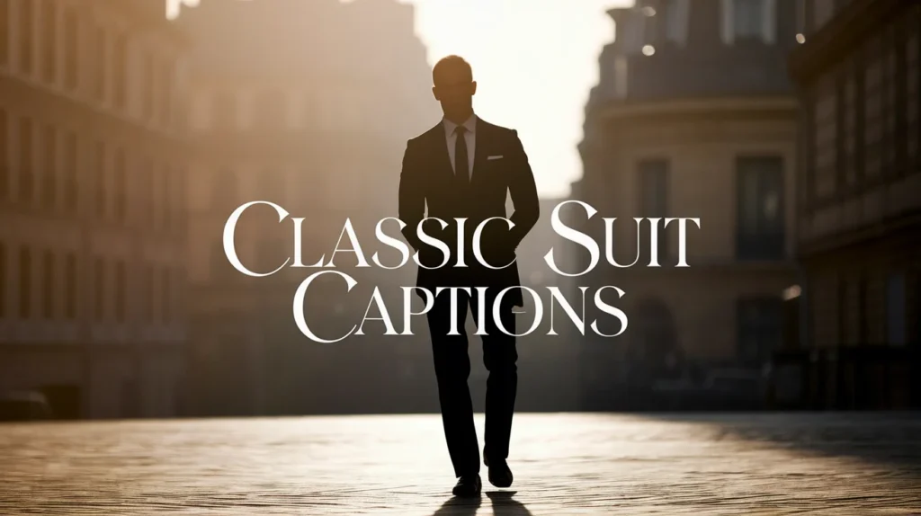 Classic Suit Captions 🕴️