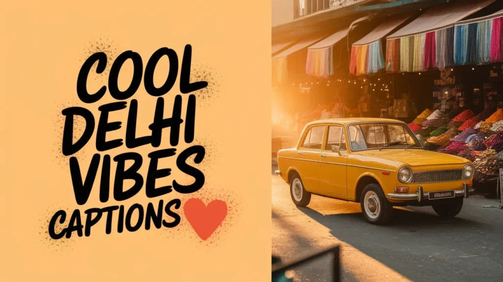 Cool Delhi Vibes Captions 😎