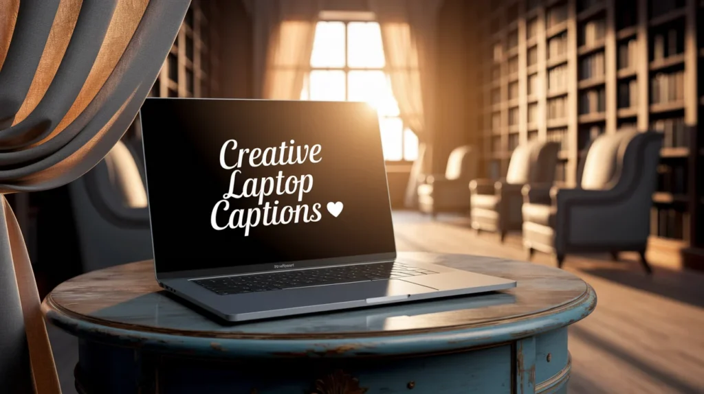 Creative Laptop Captions 🎨