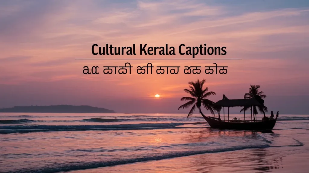 Cultural Kerala Captions 🎭