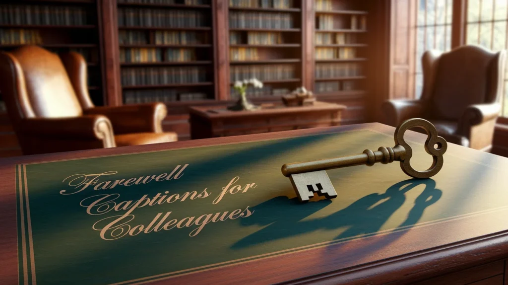 Farewell Captions For Colleagues