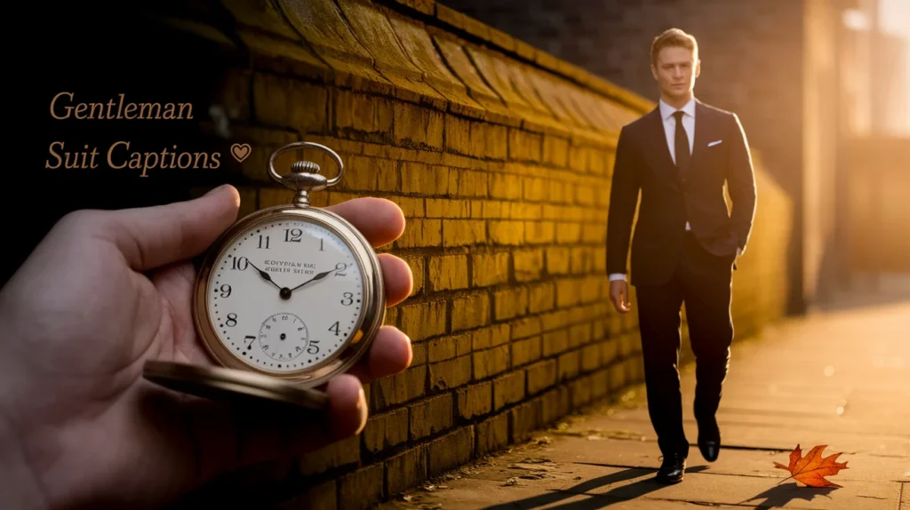 Gentleman Suit Captions 🎩