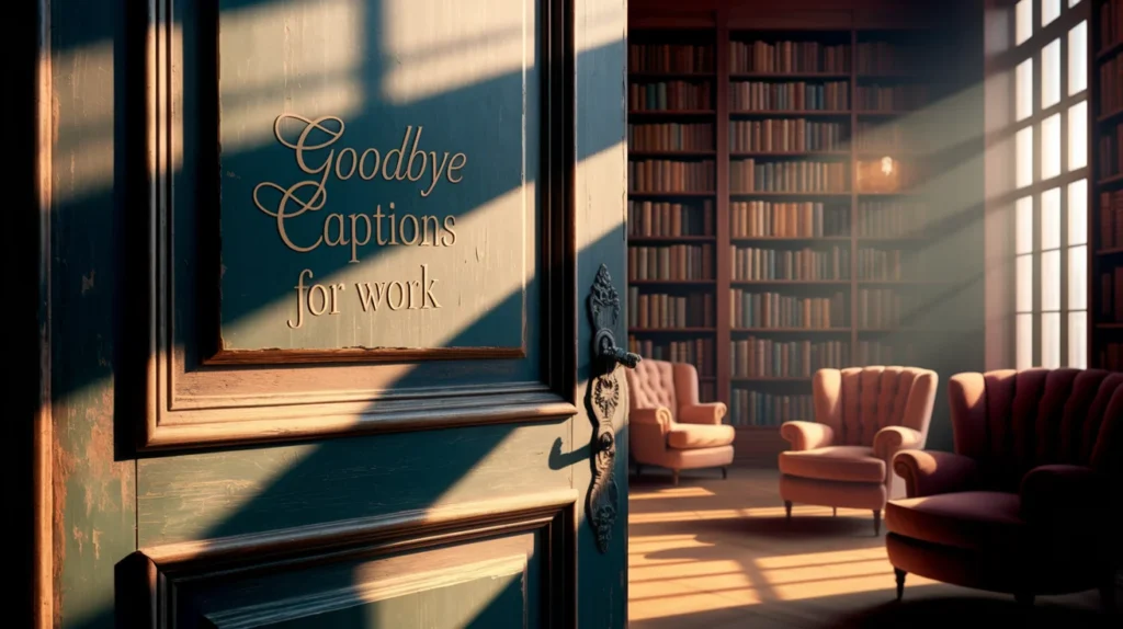 Goodbye Captions For Work