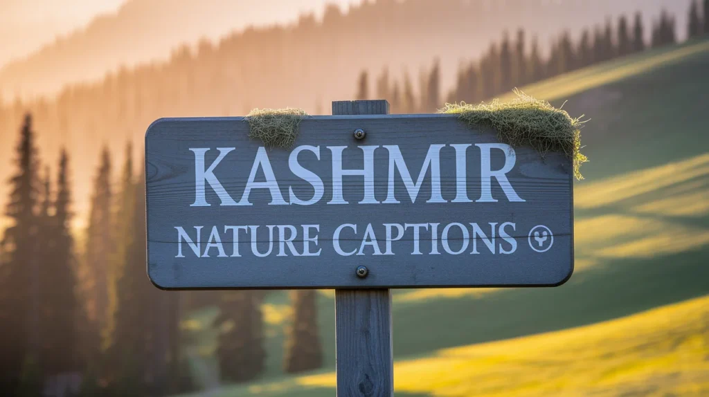 Kashmir Nature Captions 🌿