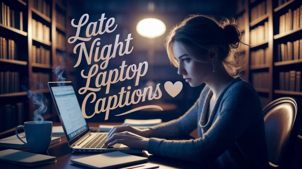 Late Night Laptop Captions 🌙