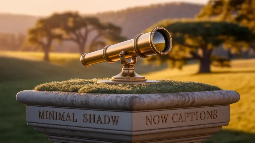 Minimal Shadow Captions