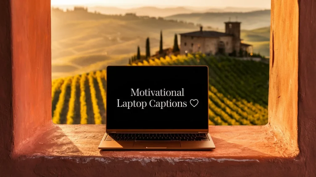 Motivational Laptop Captions 🔥
