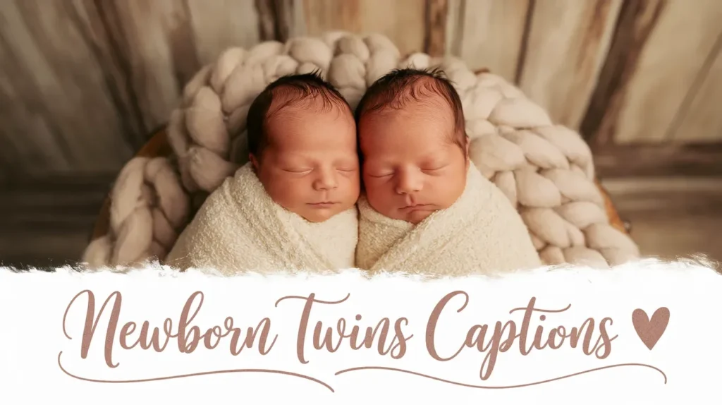 Newborn Twins Captions 🍼