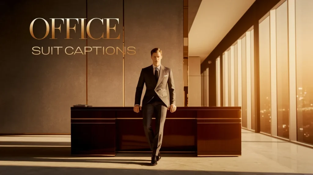 Office Suit Captions 🏢