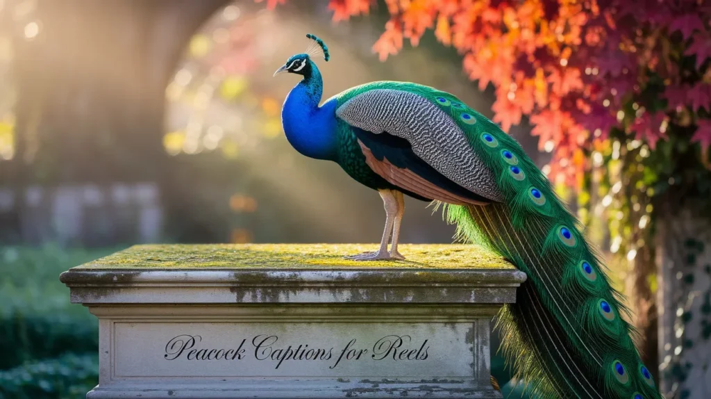 Peacock Captions For Reels