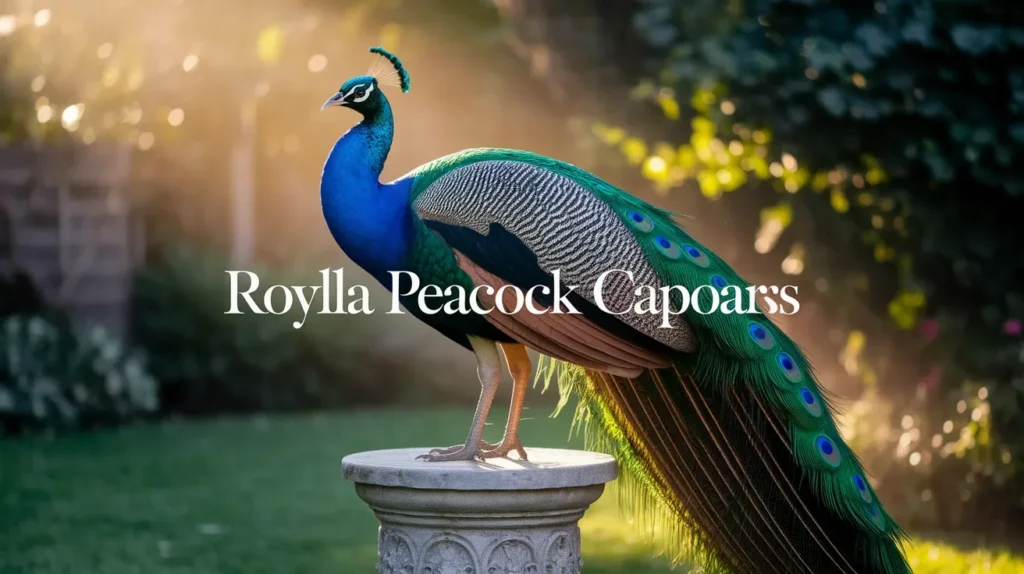 Royal Peacock Captions