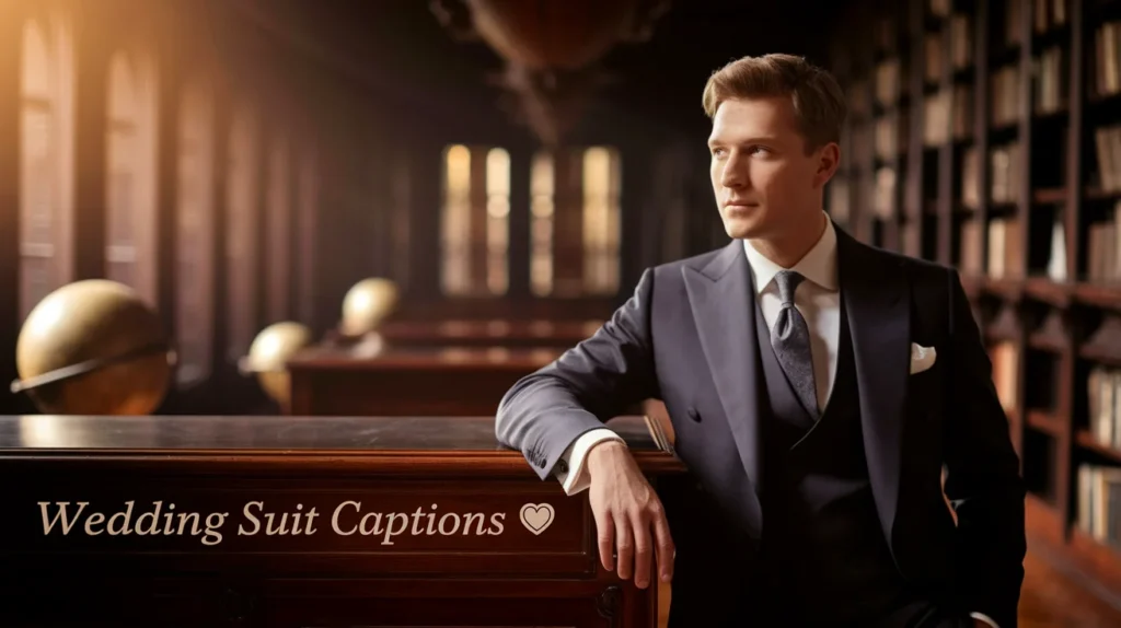 Wedding Suit Captions 💍
