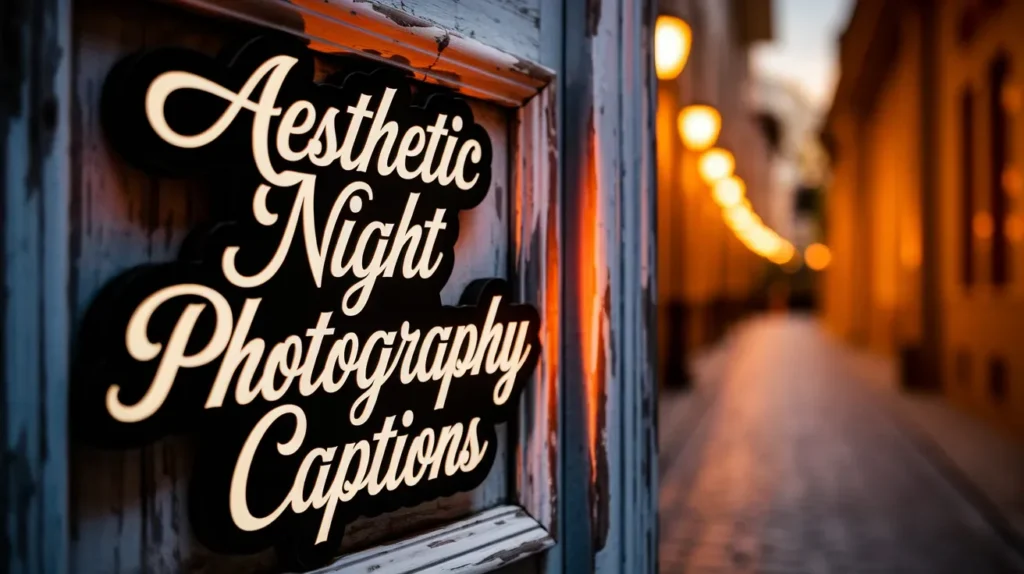 Aesthetic Night Photography Captions