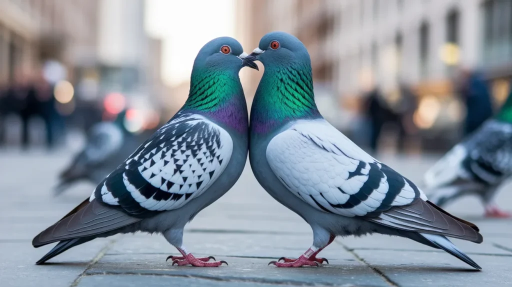 Pigeons And Love Captions