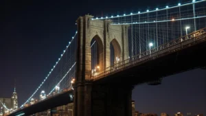 brooklyn bridge instagram captions at night