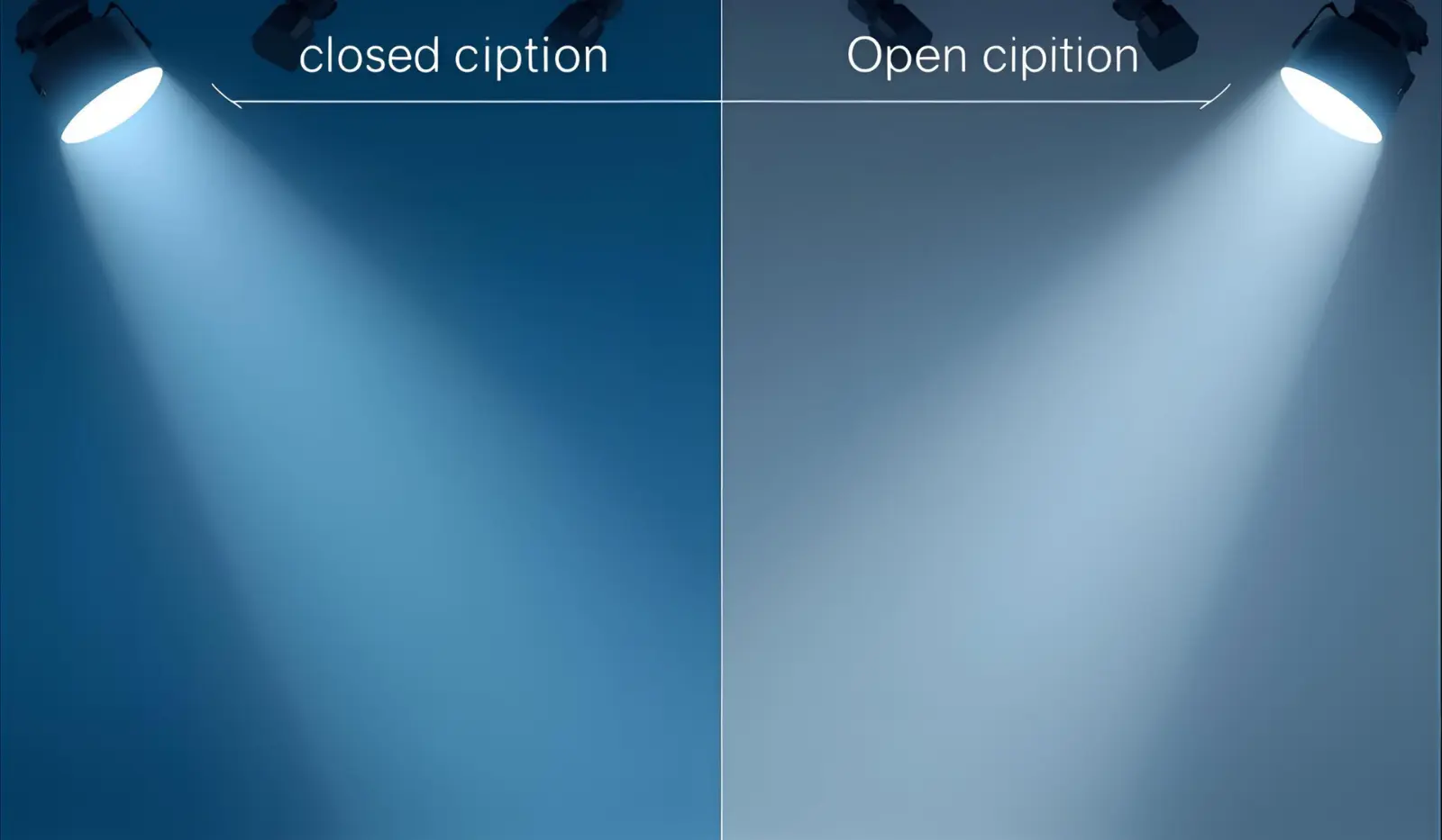 closed caption vs open caption
