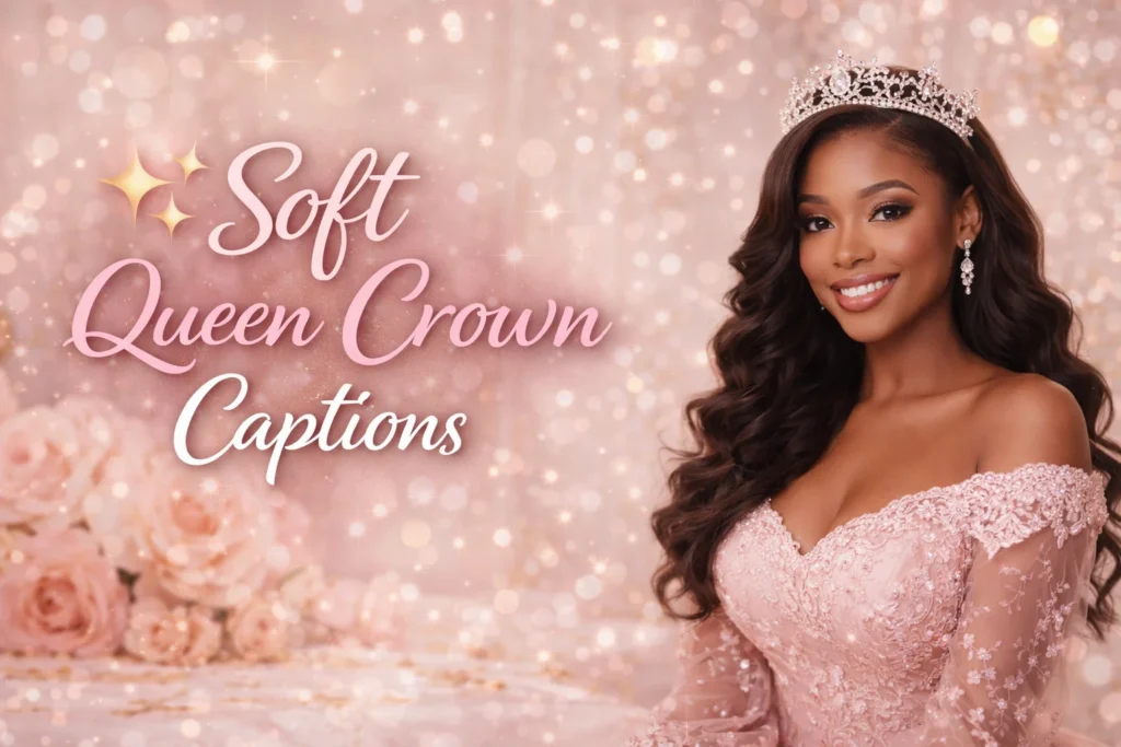 ✨ Soft Queen Crown Captions