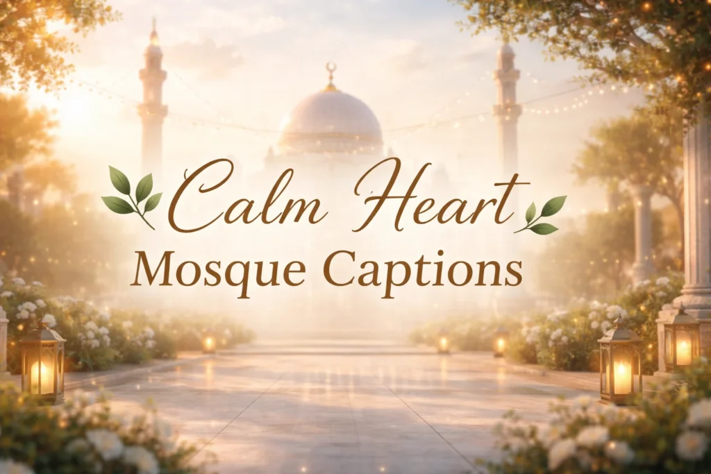 🌿 Calm Heart Mosque Captions