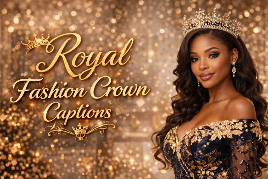 👑 Royal Fashion Crown Captions