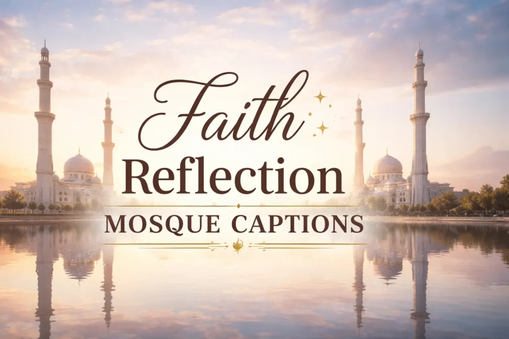 🤍 Faith Reflection Mosque Captions