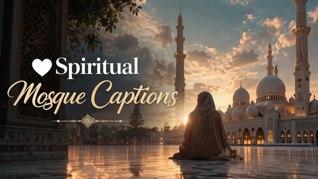 🤍 Spiritual Mosque Captions