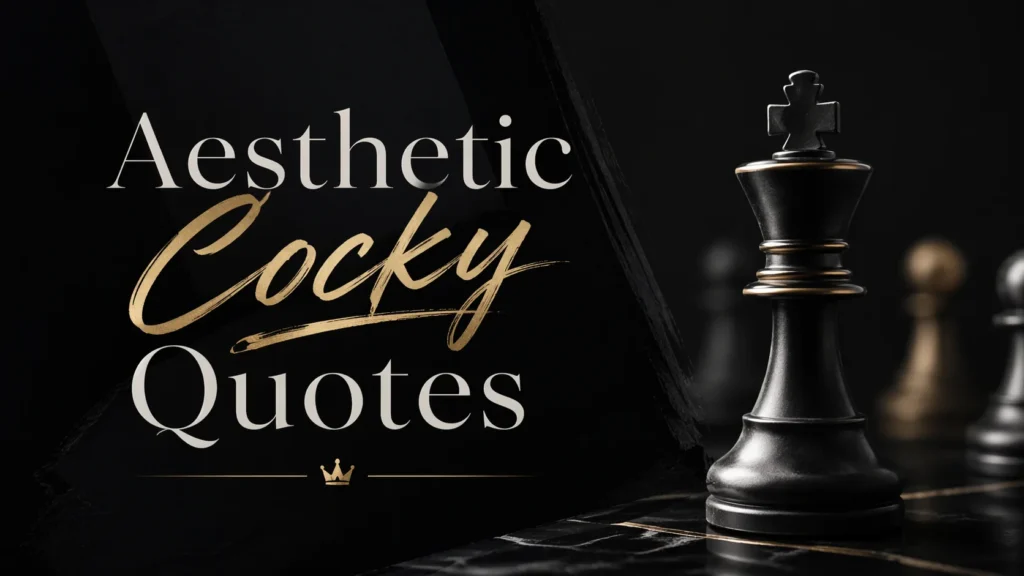 Aesthetic Cocky Quotes