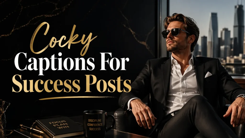 Cocky Captions For Success Posts