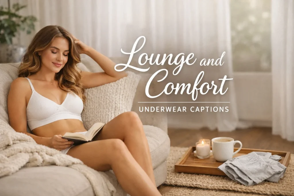 Lounge and Comfort Underwear Captions