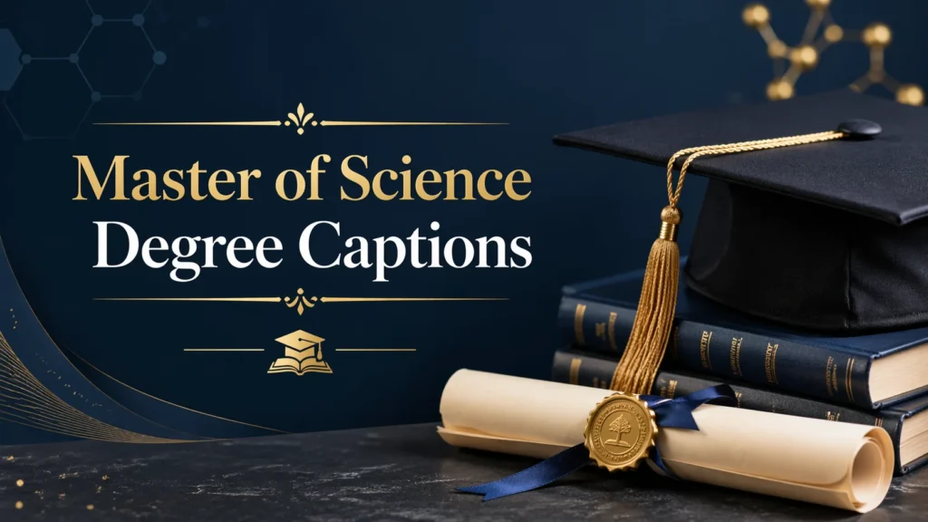 Master of Science Degree Captions