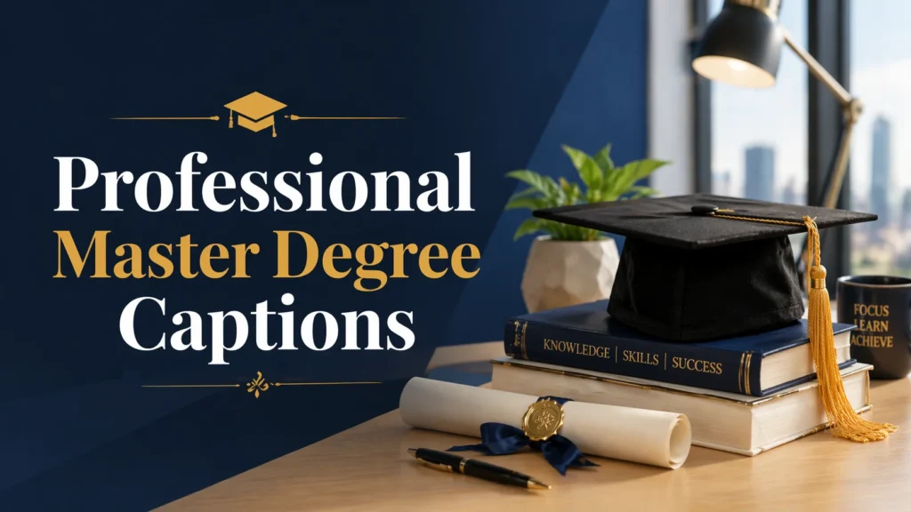 Professional Master Degree Captions