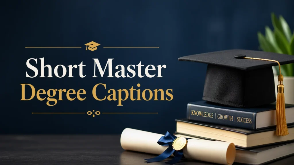 Short Master Degree Captions