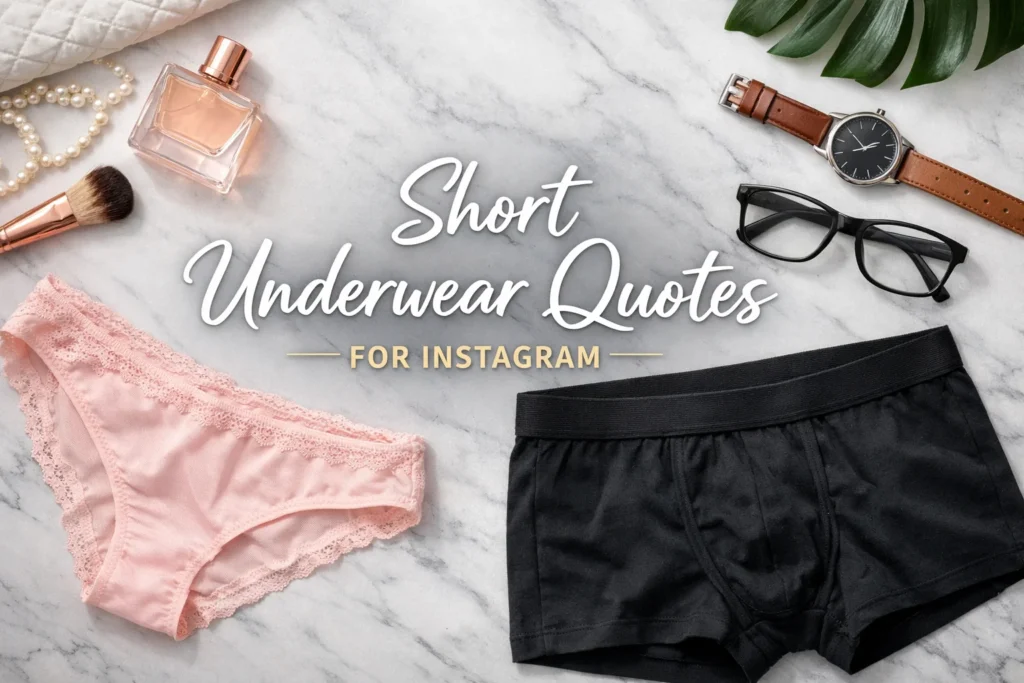 Short Underwear Quotes For Instagram